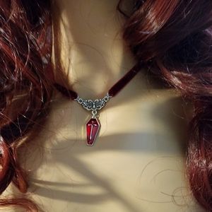 Vampire Bat Velvet Halloween Choker Necklace